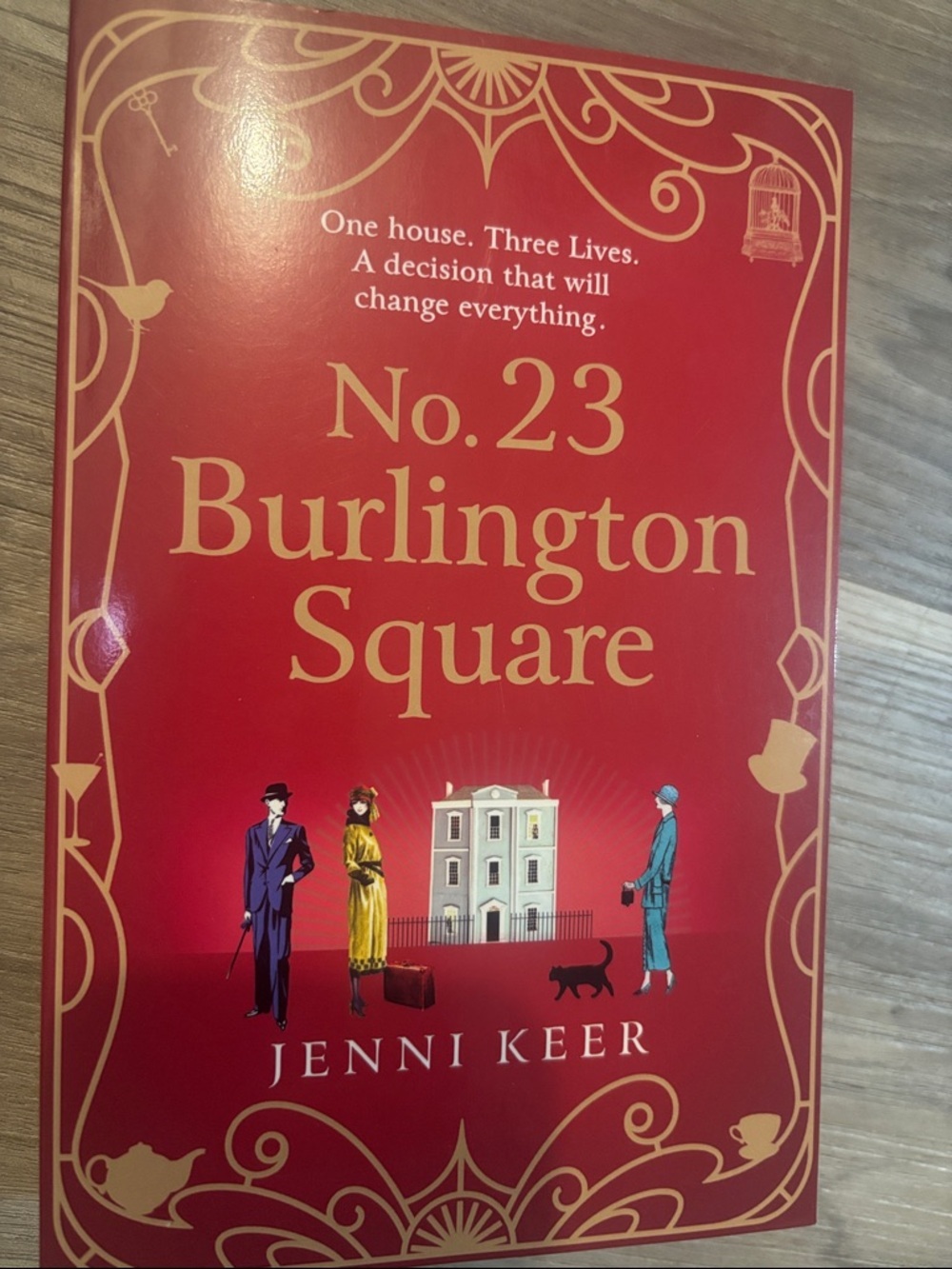 No. 23 Burlington Square by Jenni Keer - Red & Gold Cover